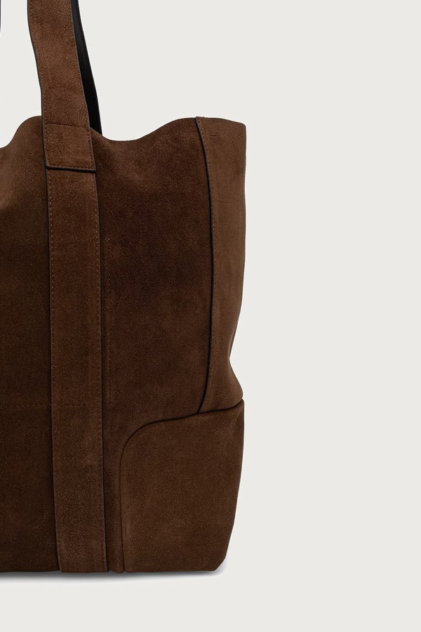 Сумка жіноча шкіряна AllSaints ARES колір коричневий фото 3