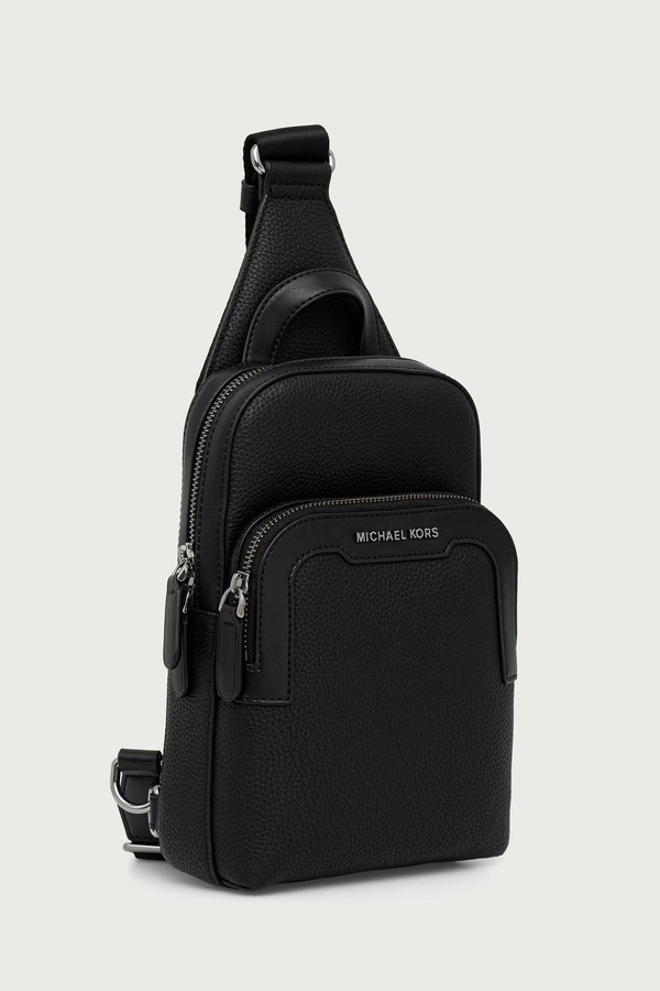 Сумка чоловіча шкіряна Michael Kors HUDSON колір чорний фото 2