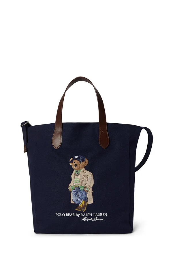 Шопер чоловічий бавовняний Polo Ralph Lauren колір темно-синій