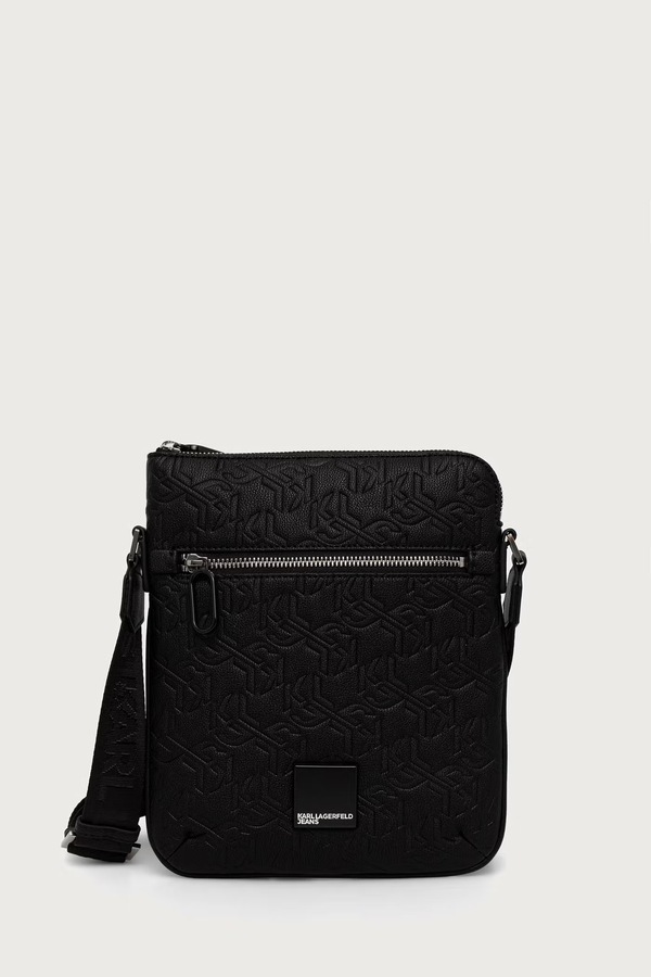 Сумка мужская из искусственной кожи Karl Lagerfeld Jeans цвет черный