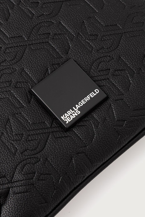 Сумка чоловіча зі штучної шкіри Karl Lagerfeld Jeans колір чорний фото 4