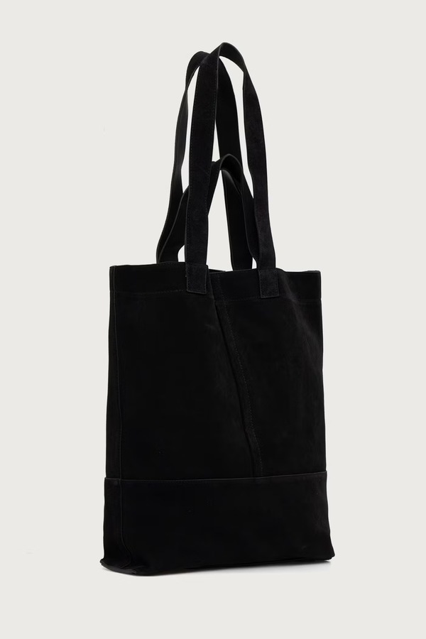 Сумка чоловіча замшева AllSaints CASSIUS N/S TOTE колір чорний фото 2