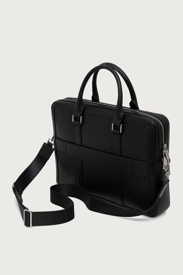 Сумка для ноутбука чоловіча шкіряна Karl Lagerfeld K/LOOM колір чорний фото 3