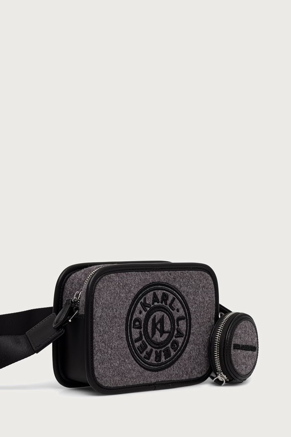 Сумка чоловіча Karl Lagerfeld K/CIRCLE колір сірий