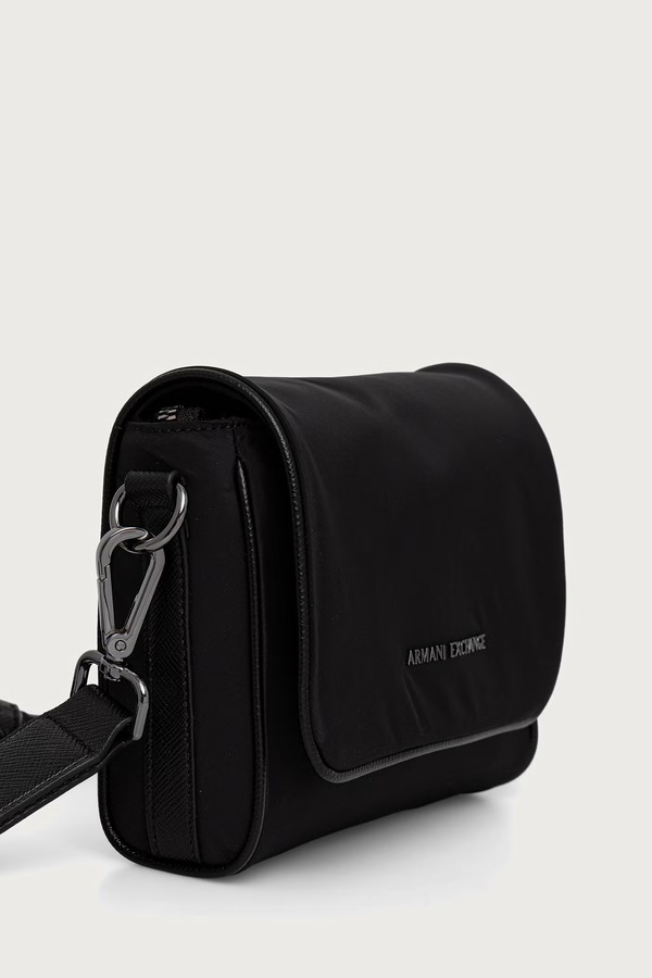 Сумка на плече чоловіча Armani Exchange колір чорний фото 2