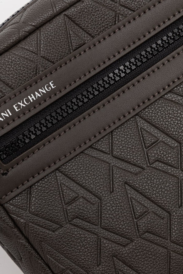 Сумка чоловіча Armani Exchange колір коричневий фото 4