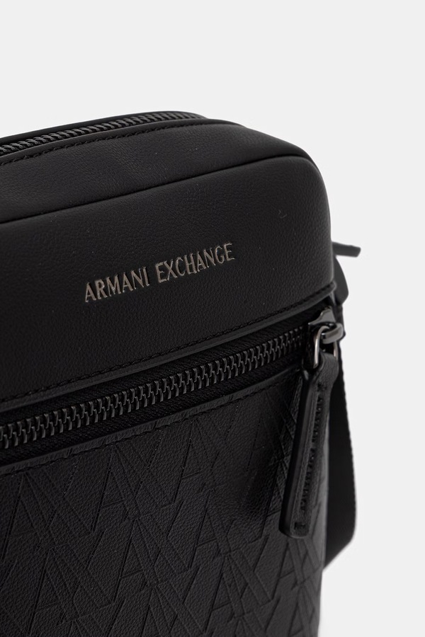 Сумка чоловіча Armani Exchange колір чорний фото 4