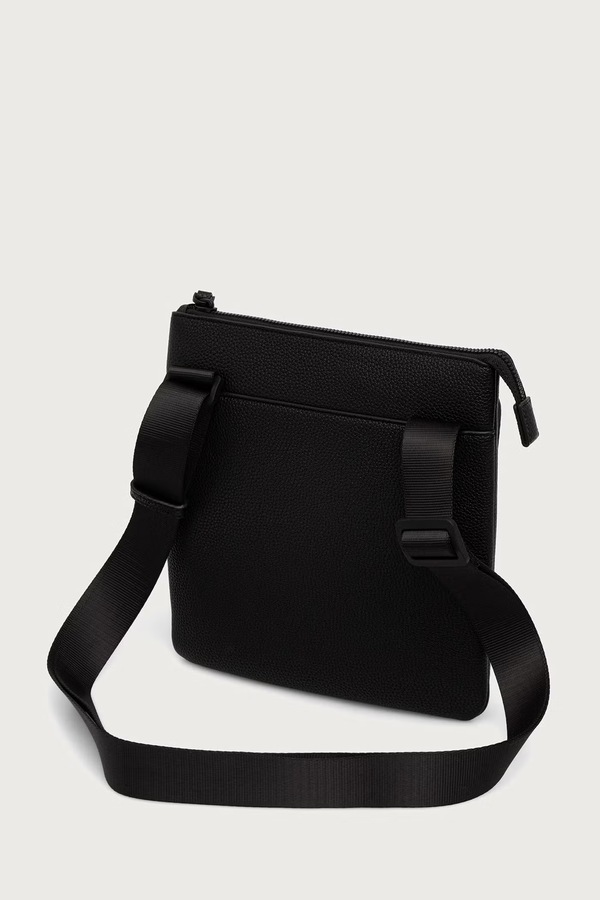 Сумка чоловіча зі штучної шкіри Armani Exchange колір чорний фото 2