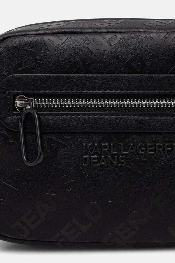 Сумка чоловіча зі штучної шкіри Karl Lagerfeld Jeans колір чорний фото 4
