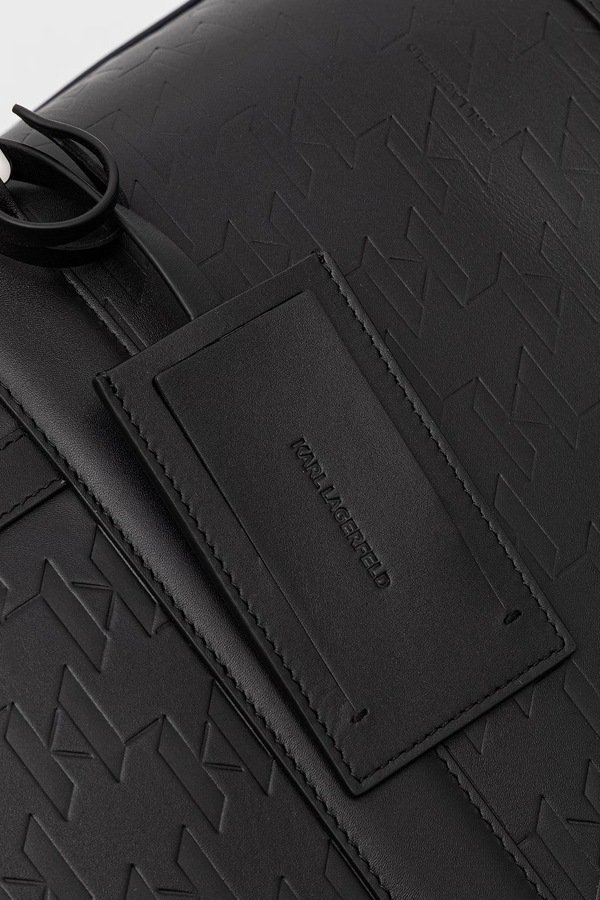 Сумка чоловіча шкіряна Karl Lagerfeld K/LOOM колір чорний фото 4