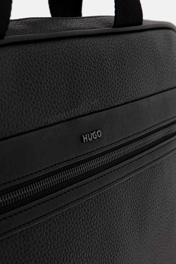 Сумка для ноутбука чоловіча HUGO HUKE_DOC CASE колір чорний фото 4