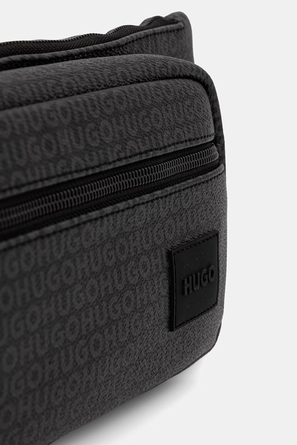 Бананка чоловіча зі штучної шкіри HUGO Ethon2.0HI_DMN_bmbag колір чорний фото 4