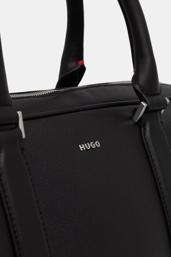 Сумка чоловіча HUGO GO-BAG HOLDALL колір чорний фото 4