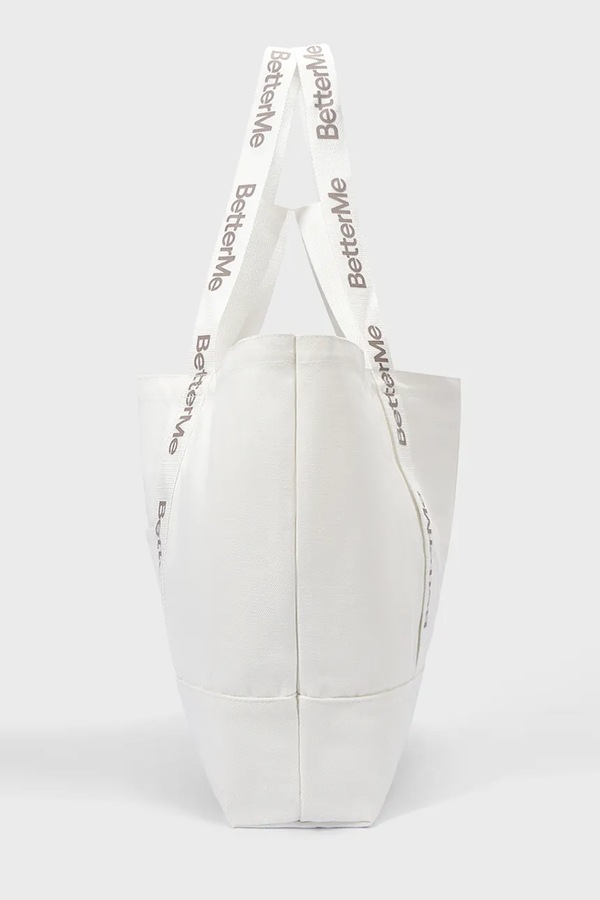 Тканинна сумка BetterMe Canvas Tote колір бежевий фото 3