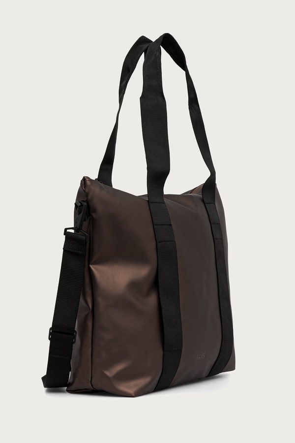 Сумка Rains Tote Bag Mini колір коричневий фото 2