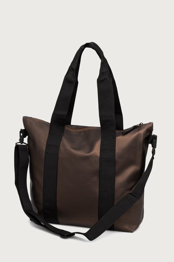 Сумка Rains Tote Bag Mini колір коричневий фото 3