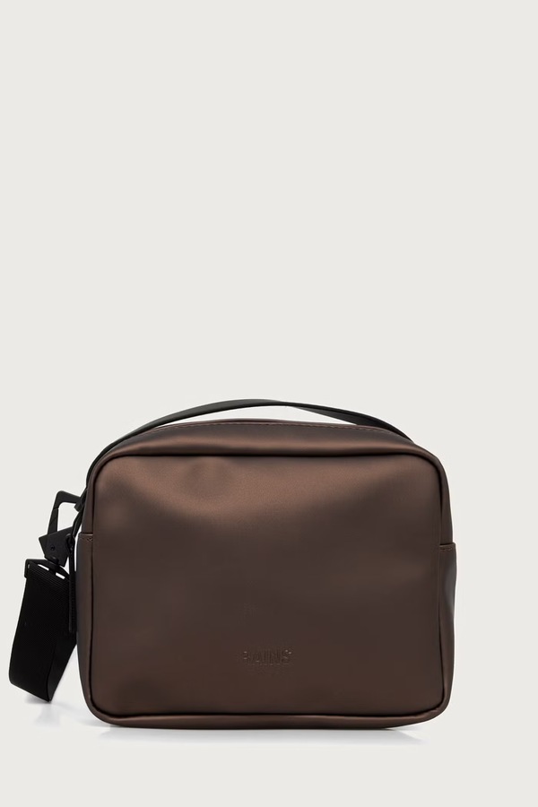 Сумка Rains Box Bag колір коричневий
