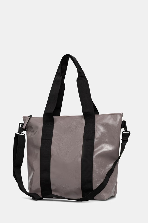 Сумка Rains Tote Bag Mini W3 цвет бежевый фото 2