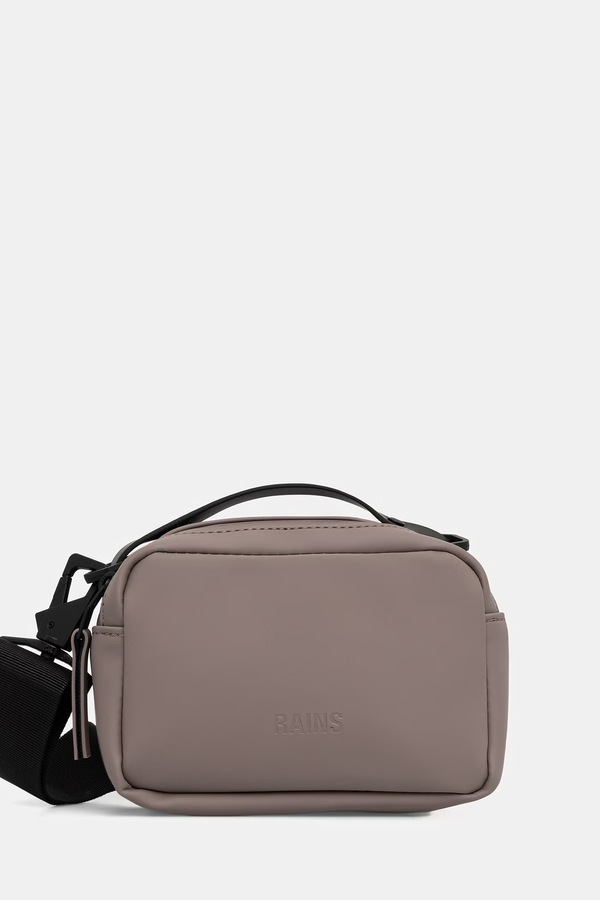 Сумка Rains Box Bag Micro W3 цвет коричневый