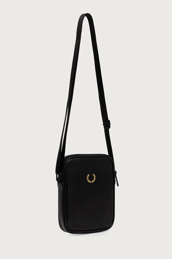 Сумка шкіряна Fred Perry колір чорний