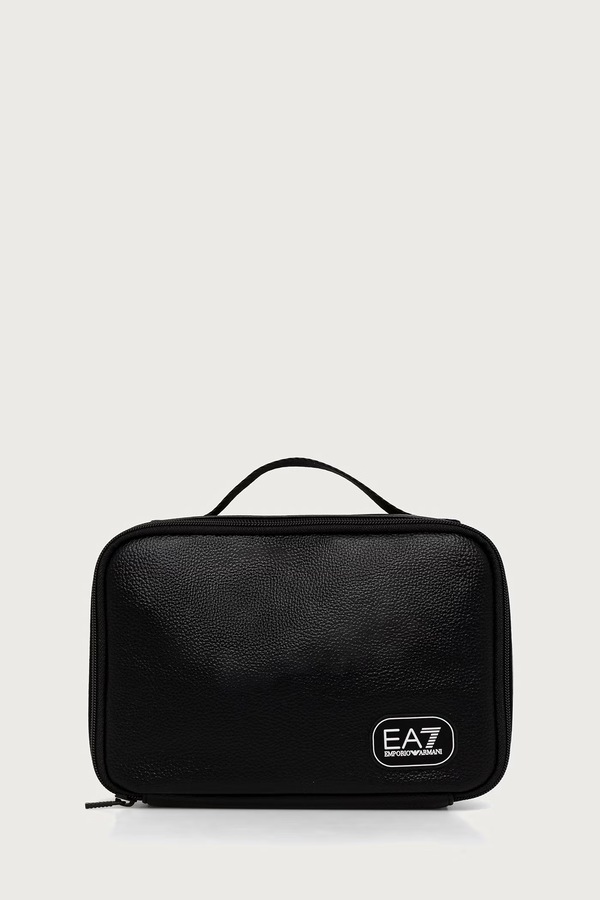 Косметичка зі штучної шкіри EA7 Emporio Armani колір чорний