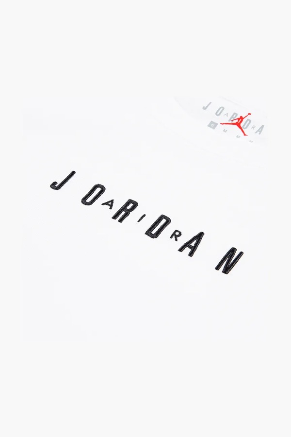 Футболка дитяча з бавовною Jordan колір білий фото 3