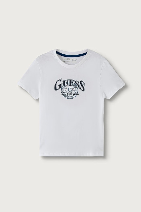Футболка дитяча бавовняна Guess колір білий