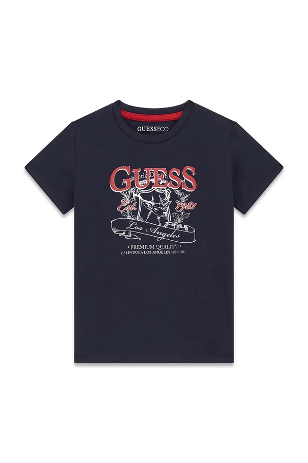 Футболка детская хлопковая Guess цвет темно-синий