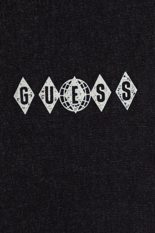 Футболка дитяча бавовняна Guess колір чорний фото 3
