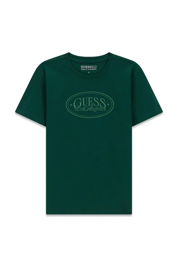Футболка дитяча бавовняна Guess колір зелений