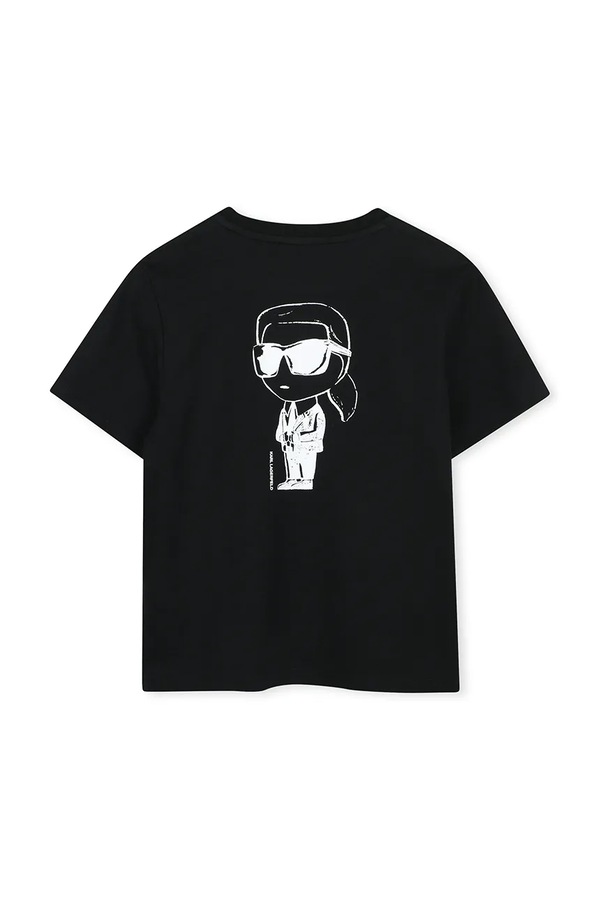 Футболка детская хлопковая Karl Lagerfeld цвет черный