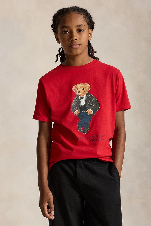 Футболка дитяча бавовняна Polo Ralph Lauren колір червоний