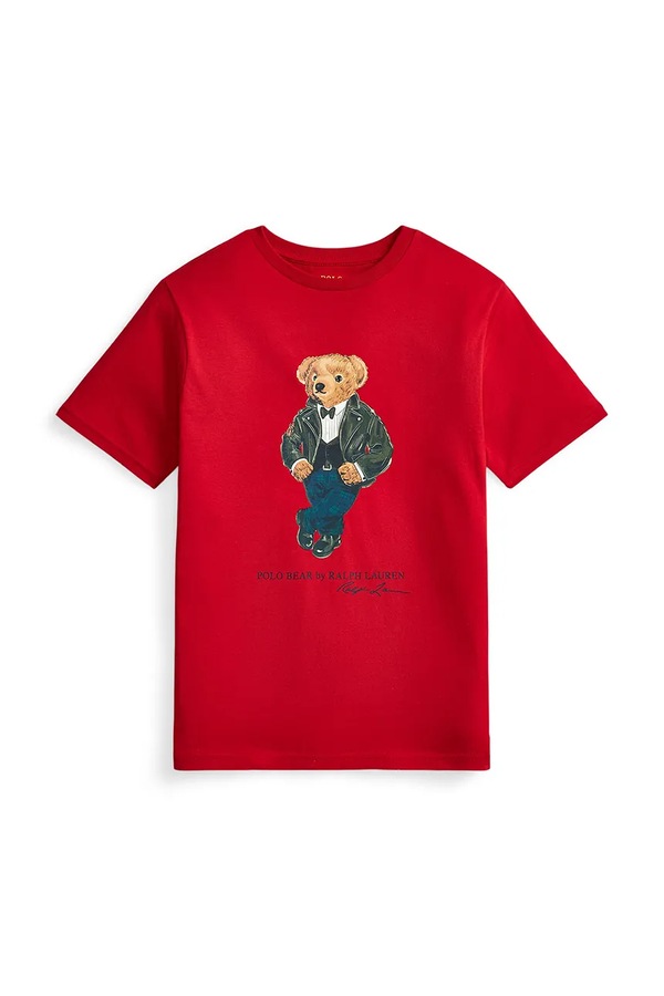 Футболка дитяча бавовняна Polo Ralph Lauren колір червоний фото 2