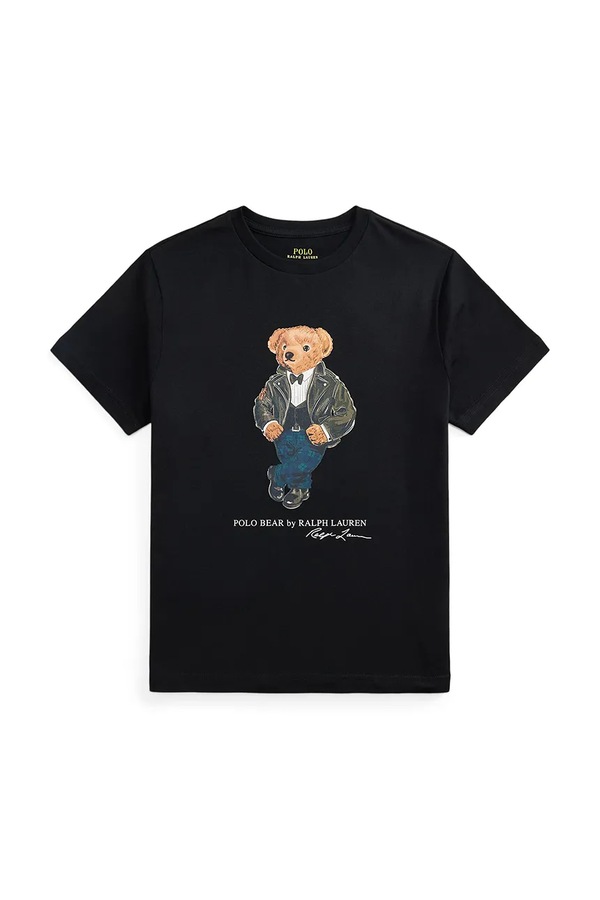 Футболка дитяча бавовняна Polo Ralph Lauren колір чорний