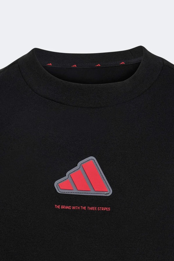Футболка дитяча бавовняна adidas колір чорний фото 2