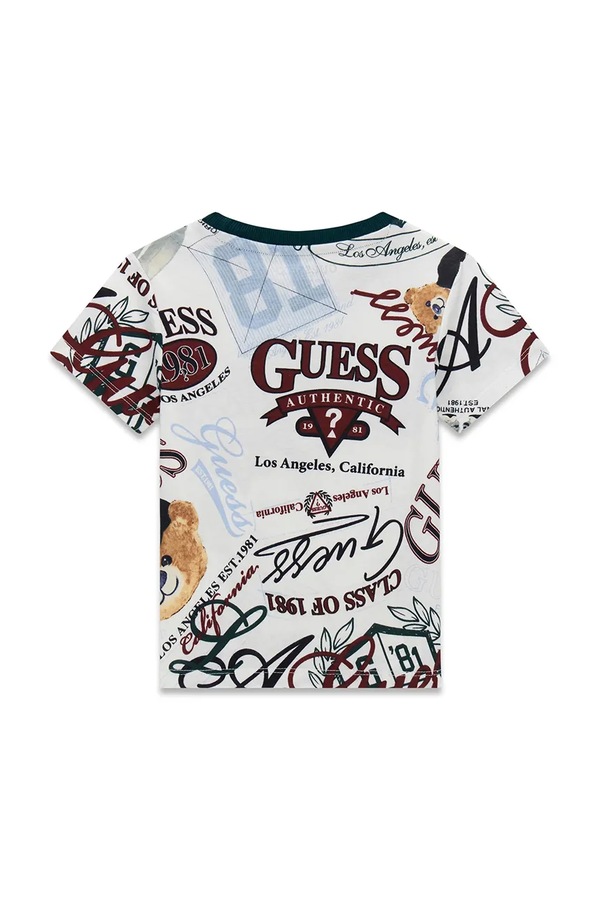 Футболка детская хлопковая Guess цвет белый