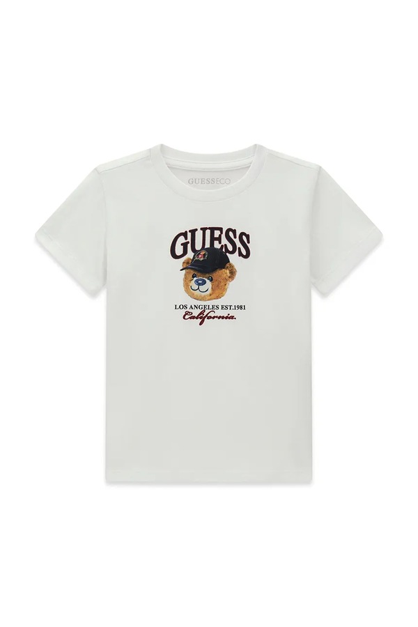 Футболка дитяча бавовняна Guess колір білий