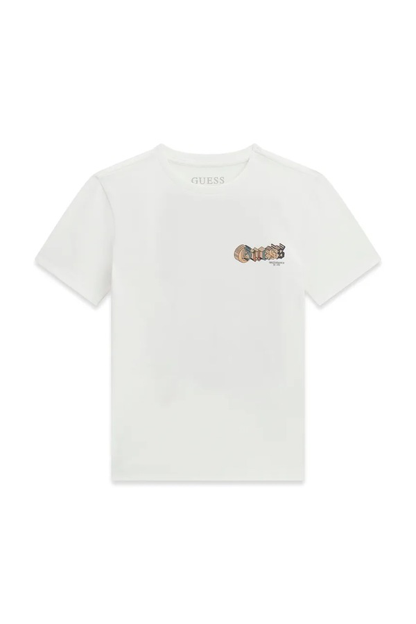 Футболка дитяча бавовняна Guess колір білий