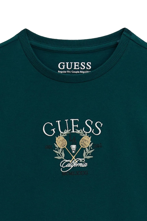 Футболка детская хлопковая Guess цвет зеленый фото 2