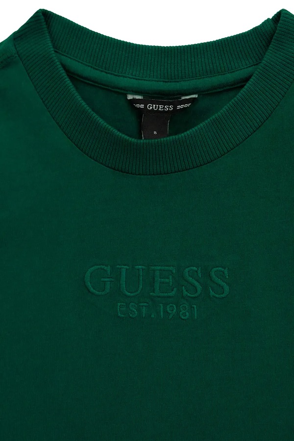 Футболка дитяча бавовняна Guess колір бірюзовий фото 2