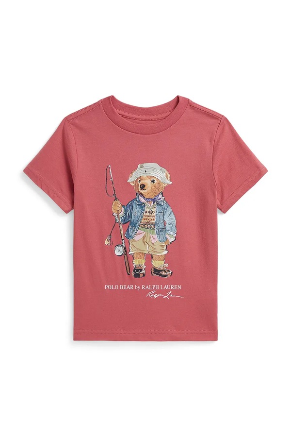 Футболка дитяча бавовняна Polo Ralph Lauren колір рожевий фото 2