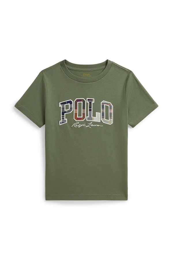 Футболка дитяча бавовняна Polo Ralph Lauren колір зелений фото 2