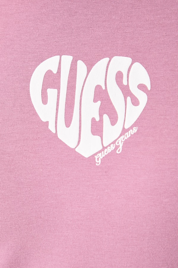 Футболка жіноча бавовняна з еластаном Guess Jeans колір рожевий фото 4