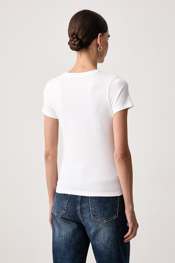 Футболка женская с хлопком Guess Jeans цвет белый