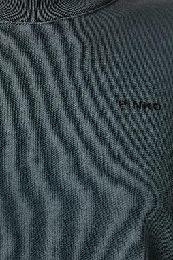 Футболка жіноча бавовняна Pinko колір сірий фото 4