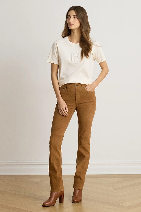 Футболка жіноча бавовняна Lauren Ralph Lauren колір бежевий фото 2