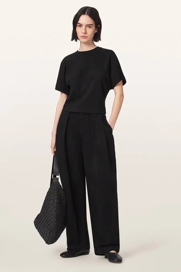 Футболка жіноча бавовняна AllSaints EDEN ARTIA TEE колір чорний фото 2