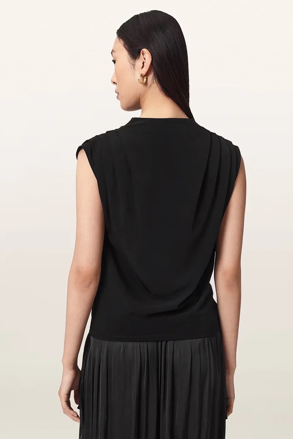 Футболка жіноча AllSaints EMERSON TOP колір чорний