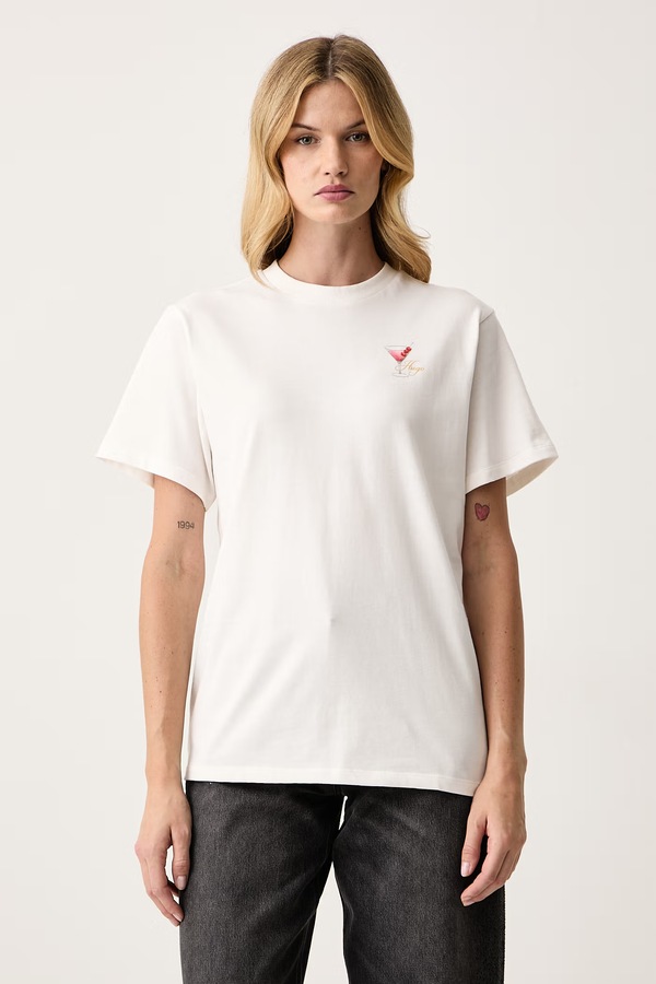 Футболка жіноча бавовняна HUGO Vintage Tee_26 колір білий фото 2