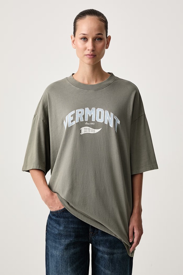 Футболка жіноча бавовняна HUGO Blue Oversized Tee_B_17 колір зелений